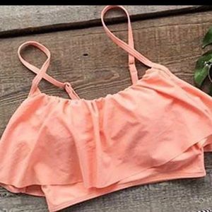 Coral bikini top
